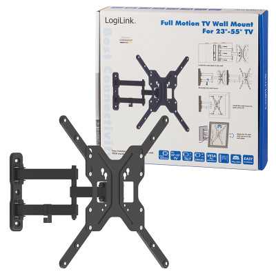 Logilink BP0016 TV Wall mount, 23"-55", tilt +15 -15 ,swievel +-90 , 395mm Logilink