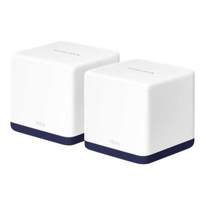 Mercusys AC1900 Whole Home Mesh Wi-Fi System Halo H50G (2-Pack) 802.11ac 600+1300 Mbit/s Ethernet LAN (RJ-45) ports 3 Mesh Suppo