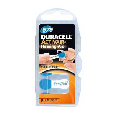 Duracell A675/DA675/ZL675 Zinc air cells 6 pc(s)