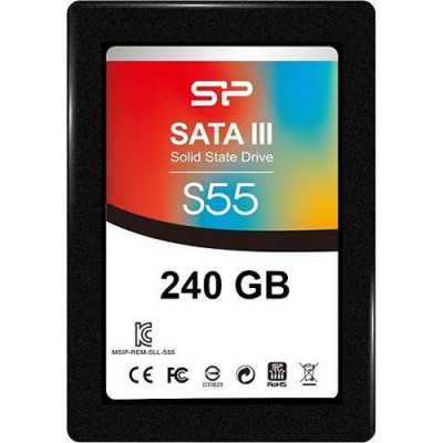 Silicon Power Slim S55 240 GB SSD interface SATA Write speed 450 MB/s Read speed 550 MB/s