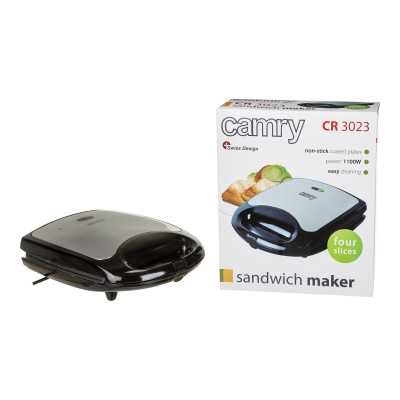 Camry Sandwich maker XL CR 3023 1500 W Number of plates 1 Number of pastry 4 Black