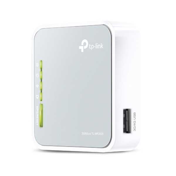 TP-LINK 4G LTE maršrutizatorius TL-MR3020 802.11n 300 Mbit/s 10/100 Mbit/s Ethernet LAN (RJ-45) prievadai 3 tinklelio palaikymas