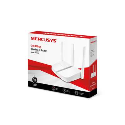 Mercusys Wireless N Router MW305R 802.11n 300 Mbit/s 10/100 Mbit/s Ethernet LAN (RJ-45) ports 3 Mesh Support No MU-MiMO No No mo