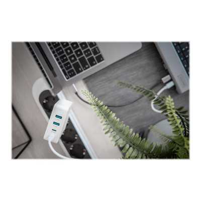 Digitus DIGITUS 4-Port Universal USB Charging Adapter, USB-C/USB- A, 100 W, GaN Digitus