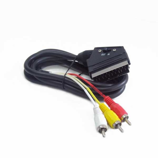 Cablexpert SCART (21 kontakto) 3 x RCA