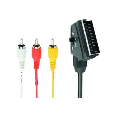 Cablexpert SCART (21-pin) 3 x RCA