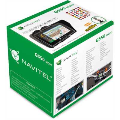 Navitel Personal Navigation Device G550 MOTO Bluetooth GPS (satellite) Maps included