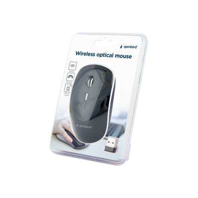 Gembird Silent Wireless Optical Mouse MUSW-4BS-01 USB Optical mouse Black