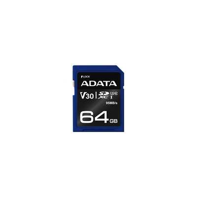 ADATA 64GB SDXC UHS-I U3 V30S 95MB/60MB