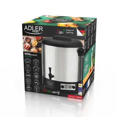 Adler Electric pot/Cooker AD 4496 Stainless steel/Black 28 L 2600 W