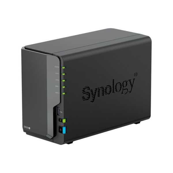 Synology Tower NAS DS224+ iki 2 HDD/SSD Intel Celeron J4125 Procesoriaus dažnis 2,0 GHz 2 GB DDR4