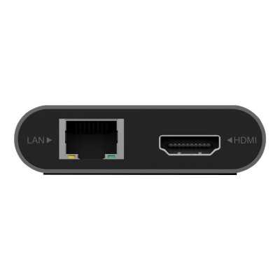 Raidsonic 12-in-1 USB Type-C dock with PD 100W BOX IB-DK4050-CPD Dock Ethernet LAN (RJ-45) ports 1 USB 3.0 (3.1 Gen 1) ports qua