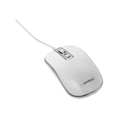 Gembird Optical USB mouse MUS-4B-06-WS Optical mouse White/Silver