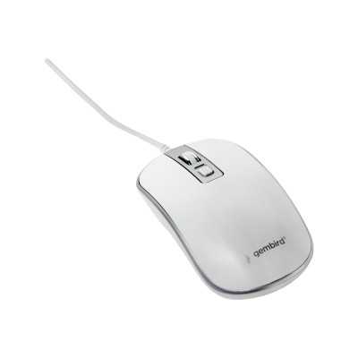 Gembird Optical USB mouse MUS-4B-06-WS Optical mouse White/Silver