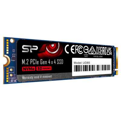 Silicon Power SSD UD85 1000 GB SSD form factor M.2 2280 SSD interface PCIe Gen4x4 Write speed 2800 MB/s Read speed 3600 MB/s