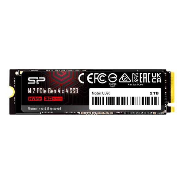 Silicon Power SSD UD85 2000 GB SSD formos koeficientas M.2 2280 SSD sąsaja PCIe Gen4x4 Rašymo greitis 2800 MB/s Skaitymo greitis