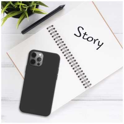 Fixed Story Back cover Apple iPhone 14 Pro Rubberized Black