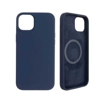 Fixed MagFlow with MagSafe support Back cover Apple iPhone 14 Plus Liquid silicon Blue