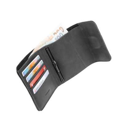 Fixed Classic Wallet for AirTag Apple Genuine cowhide Black Dimensions of the wallet : 11 x 11.5 cm Closing of the wallet is sec