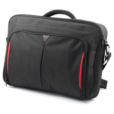 Targus Clamshell Laptop Bag CN418EU Briefcase Black/Red Shoulder strap