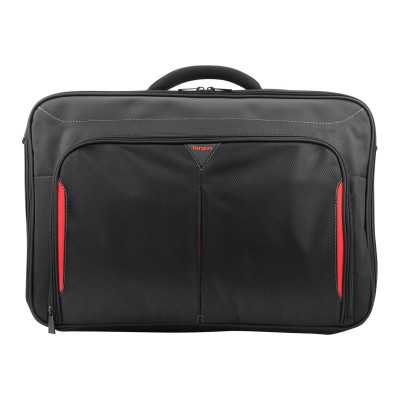 Targus Clamshell Laptop Bag CN418EU Briefcase Black/Red Shoulder strap