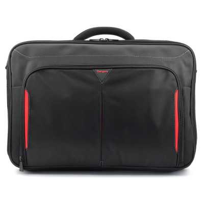 Targus Clamshell Laptop Bag CN418EU Briefcase Black/Red Shoulder strap