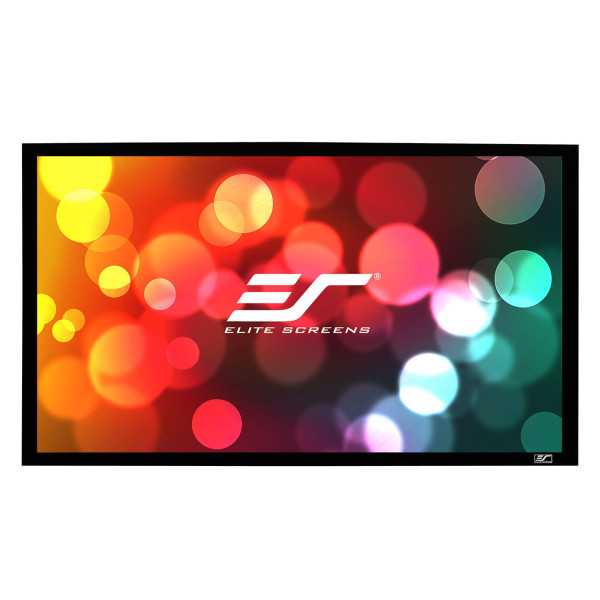 Elite Screens SableFrame Series ER100WH1 Diagonal 100" 16:9 Matomas ekrano plotis (W) 221 cm Juodas