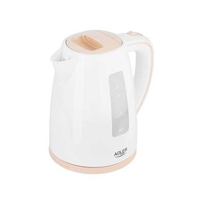 Adler Kettle AD 1264 Standard 2200 W 1.7 L Plastic 360 rotational base White