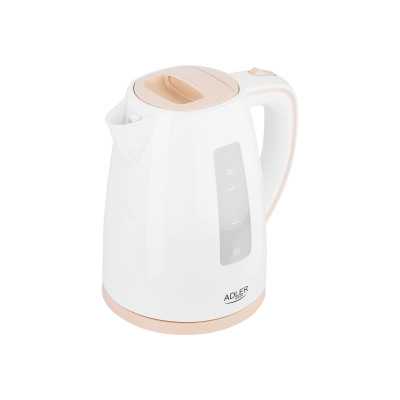 Adler Kettle AD 1264 Standard 2200 W 1.7 L Plastic 360 rotational base White