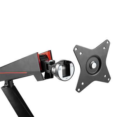 Logilink Desk Mount 17-32 " Tilt, swivel, level adjustment, rotate Maximum weight (capacity) 8 kg Black/Red