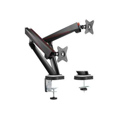 Logilink Desk Mount 17-32 " Tilt, swivel, level adjustment, rotate Maximum weight (capacity) 8 kg Black/Red