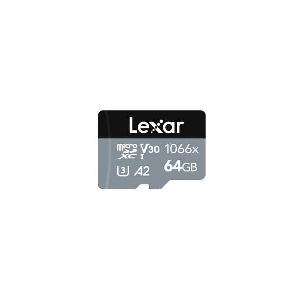 Lexar Professional 1066x UHS-I MicroSDXC 64 GB Flash atmintis, 10 klasė