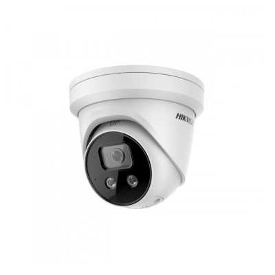 Hikvision IP Camera Powered by DARKFIGHTER DS-2CD2346G2-ISU/SL F2.8 Dome 4 MP 2.8mm Power over Ethernet (PoE) IP67 H.265+ Micro 