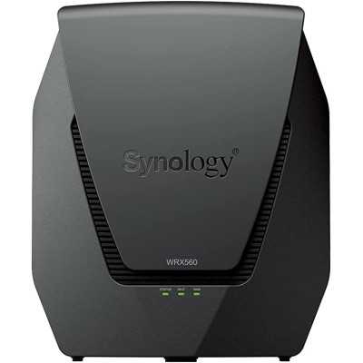 Synology Dual-Band Wi-Fi 6 Router WRX560 802.11ax 600+2400 Mbit/s 10/100/1000 Mbit/s Ethernet LAN (RJ-45) ports 4 Mesh Support Y