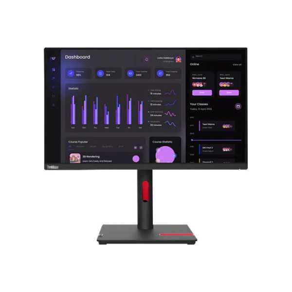 Lenovo ThinkVision T24i-30 23,8 colio IPS FHD 16:9 4 ms 250 cd/m Juoda 60 Hz HDMI prievadų kiekis 1