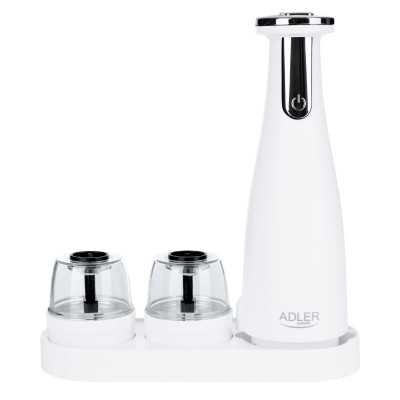 Adler Electric Salt and pepper grinder AD 4449w Grinder 7 W Housing material ABS plastic Lithium Mills with ceramic querns Charg