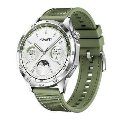 Huawei GT 4 Smart watch GPS (satellite) AMOLED 46mm Waterproof Green Woven