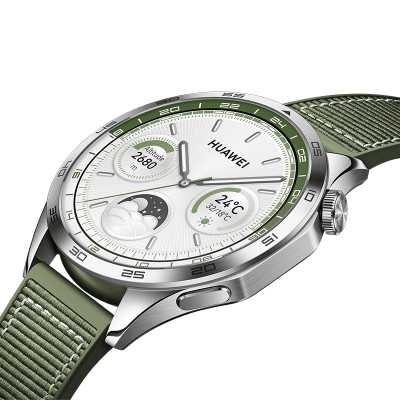 Huawei GT 4 Smart watch GPS (satellite) AMOLED 46mm Waterproof Green Woven