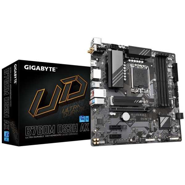 Mainboard|GIGABYTE|Intel B760 Express|LGA1700|Micro-ATX|Memory DDR5|Memory slots 4|2xPCI-Express 3.0 1x|1xPCI-Express 4.0 16x|2x