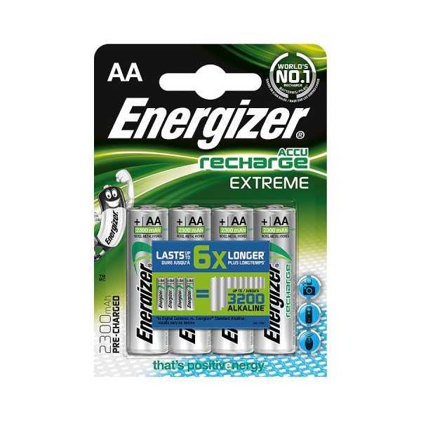 Energizer AA/HR6 2300 mAh įkraunamas Accu Extreme Ni-MH 4 vnt.