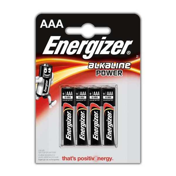 Energizer AAA/LR03 šarminė galia 4 vnt.