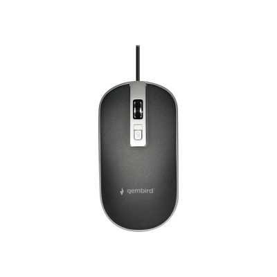 Gembird Optical USB mouse MUS-4B-06-BS Optical mouse Black/Silver