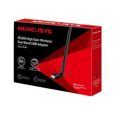 Mercusys AC650 High Gain Wireless Dual Band USB Adapter MU6H