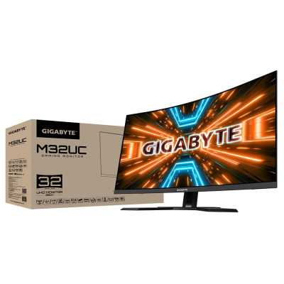 Gigabyte Gaming Monitor M32UC-EK 32 " VA UHD 16:9 1 ms 350 cd/m Black HDMI ports quantity 2 144 Hz