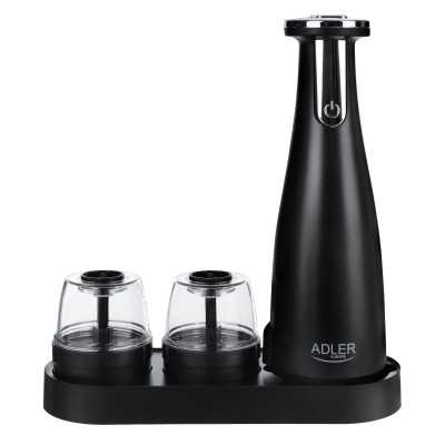 Adler Electric Salt and pepper grinder AD 4449b Grinder 7 W Housing material ABS plastic Lithium Mills with ceramic querns Charg