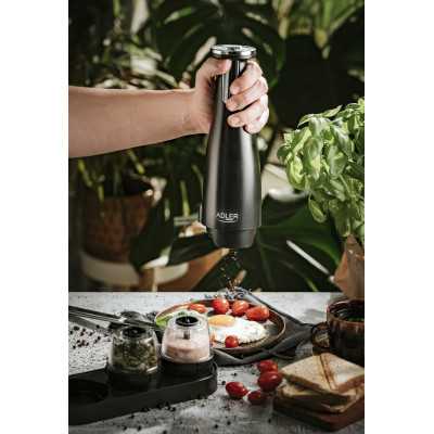 Adler Electric Salt and pepper grinder AD 4449b Grinder 7 W Housing material ABS plastic Lithium Mills with ceramic querns Charg