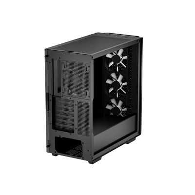 Deepcool MID TOWER CASE CG560 Side window Black Mid-Tower Power supply included No