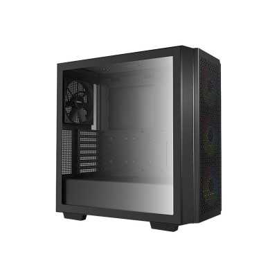 Deepcool MID TOWER CASE CG560 Side window Black Mid-Tower Power supply included No