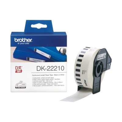 Brother DK-22210 Continuous Length Paper Label White DK 29mm 30.5 m