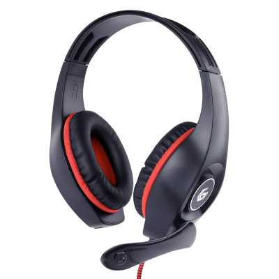 Gembird Gaming headset with volume control GHS-05-R Built-in microphone Red/Black 3.5 mm 4-pin Wired Over-Ear